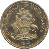 1974 ONE CENT BAHAMAS ( PROOF ) - WORLD COINS - Cambridgeshire Coins