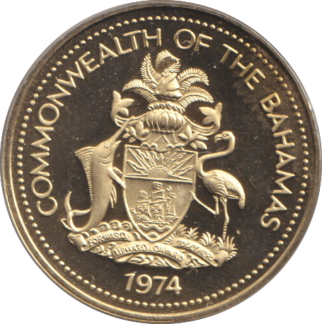 1974 ONE CENT BAHAMAS - WORLD COINS - Cambridgeshire Coins