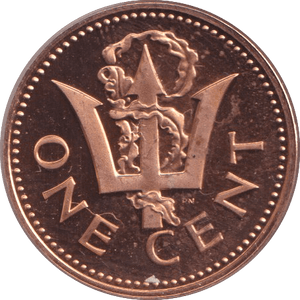 1974 ONE CENT BARBADOS - WORLD COINS - Cambridgeshire Coins