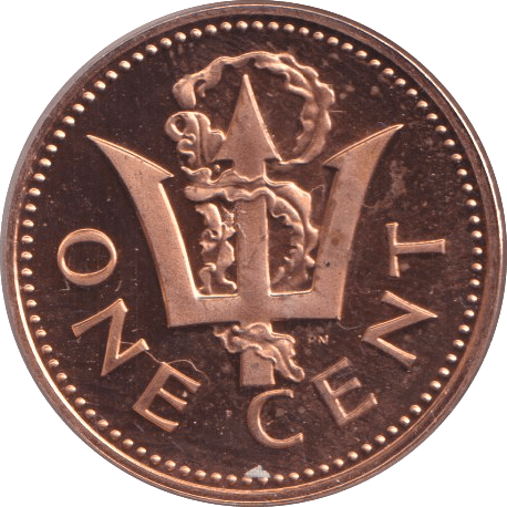 1974 ONE CENT BARBADOS - WORLD COINS - Cambridgeshire Coins