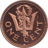 1974 ONE CENT BARBADOS - WORLD COINS - Cambridgeshire Coins