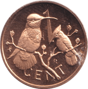 1974 ONE CENT BRITISH VIRGIN ISLANDS - WORLD COINS - Cambridgeshire Coins