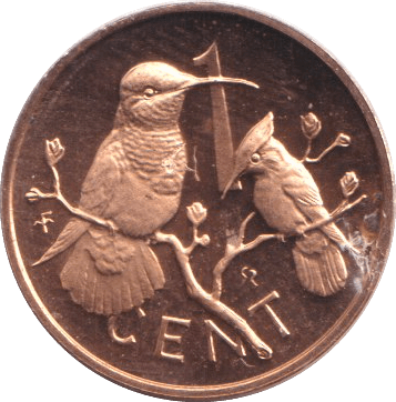 1974 ONE CENT BRITISH VIRGIN ISLANDS - WORLD COINS - Cambridgeshire Coins