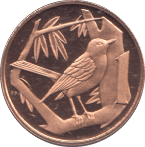 1974 ONE CENT CAYMAN ISLANDS - WORLD COINS - Cambridgeshire Coins