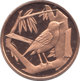 1974 ONE CENT CAYMAN ISLANDS - WORLD COINS - Cambridgeshire Coins