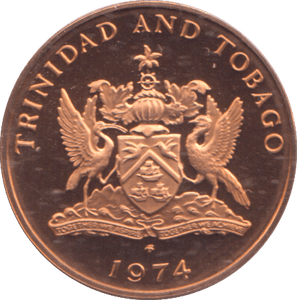 1974 ONE CENTS TRINIDAD & TOBAGO - WORLD COINS - Cambridgeshire Coins