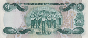 1974 ONE DOLLAR BAHAMAS BANKNOTE REF-1760 - WORLD BANKNOTES - Cambridgeshire Coins