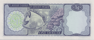 1974 ONE DOLLAR CAYMAN ISLANDS BANKNOTE REF-1782 - WORLD BANKNOTES - Cambridgeshire Coins