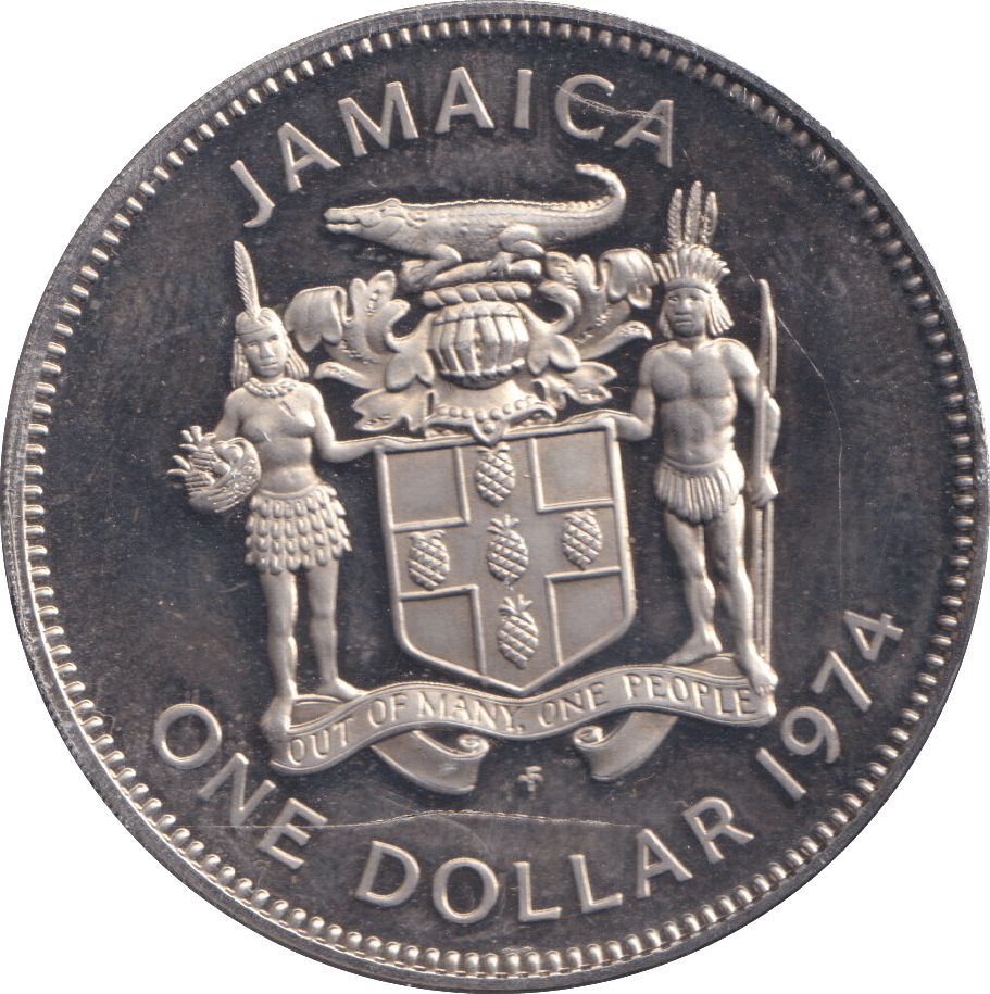 1974 ONE DOLLAR JAMAICA - WORLD COINS - Cambridgeshire Coins