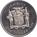 1974 ONE DOLLAR JAMAICA - WORLD COINS - Cambridgeshire Coins
