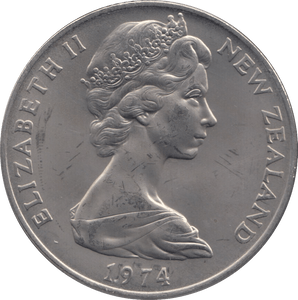 1974 ONE DOLLAR NEW ZEALAND - WORLD COINS - Cambridgeshire Coins
