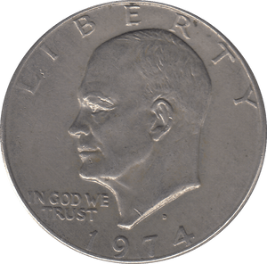 1974 ONE DOLLAR USA EISENHOWER - WORLD COINS - Cambridgeshire Coins