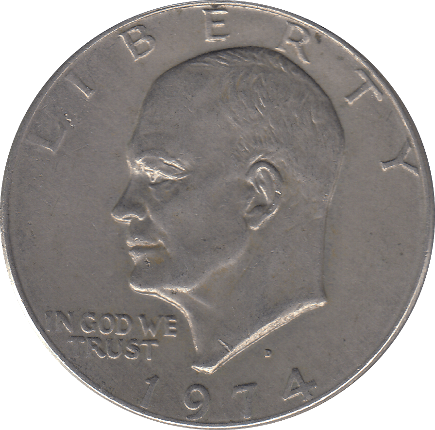 1974 ONE DOLLAR USA EISENHOWER - WORLD COINS - Cambridgeshire Coins