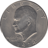 1974 ONE DOLLAR USA - WORLD COINS - Cambridgeshire Coins
