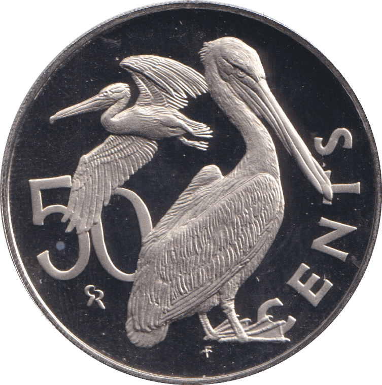 1974 PROOF FIFTY CENTS BRITISH VIRGIN ISLANDS - WORLD COINS - Cambridgeshire Coins
