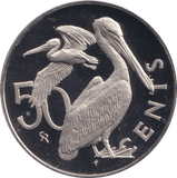 1974 PROOF FIFTY CENTS BRITISH VIRGIN ISLANDS - WORLD COINS - Cambridgeshire Coins