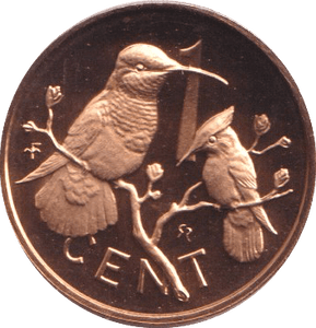 1974 PROOF ONE CENT BRITISH VIRGIN ISLANDS - WORLD COINS - Cambridgeshire Coins