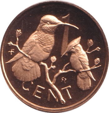 1974 PROOF ONE CENT BRITISH VIRGIN ISLANDS - WORLD COINS - Cambridgeshire Coins