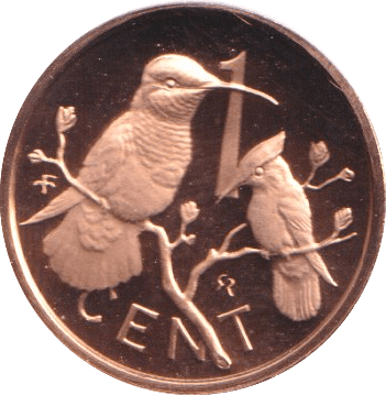 1974 PROOF ONE CENT BRITISH VIRGIN ISLANDS - WORLD COINS - Cambridgeshire Coins