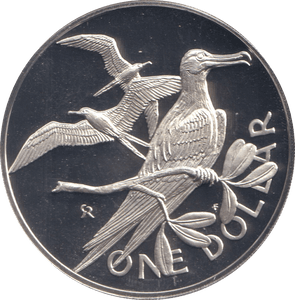 1974 PROOF ONE DOLLAR BRITISH VIRGIN ISLANDS 2 - WORLD COINS - Cambridgeshire Coins