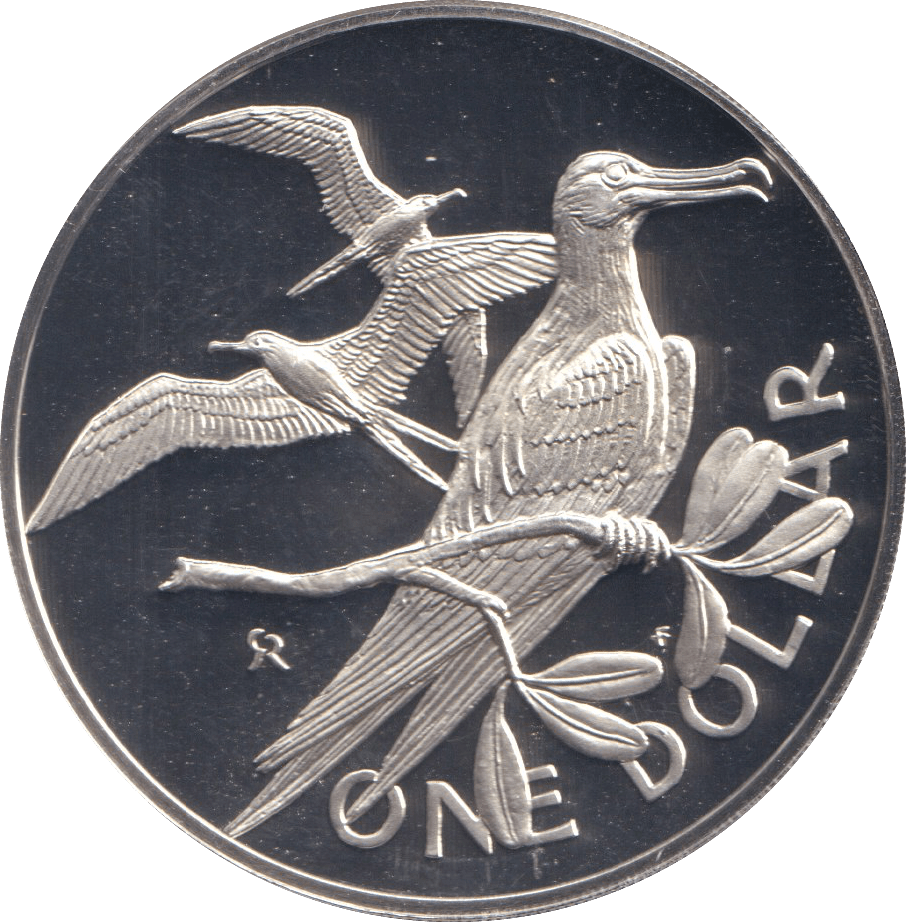 1974 PROOF ONE DOLLAR BRITISH VIRGIN ISLANDS 2 - WORLD COINS - Cambridgeshire Coins