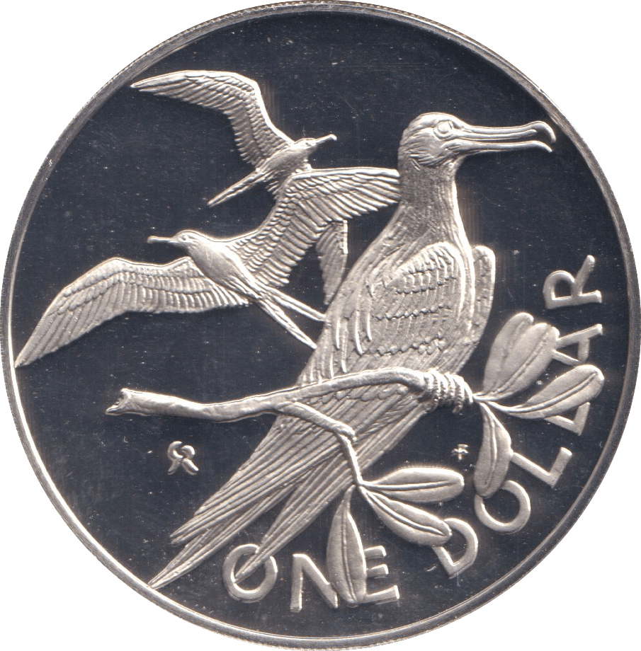 1974 PROOF ONE DOLLAR BRITISH VIRGIN ISLANDS - WORLD COINS - Cambridgeshire Coins