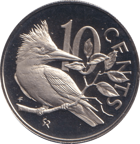 1974 PROOF TEN CENTS BRITISH VIRGIN ISLANDS 2 - WORLD COINS - Cambridgeshire Coins