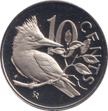 1974 PROOF TEN CENTS BRITISH VIRGIN ISLANDS 2 - WORLD COINS - Cambridgeshire Coins