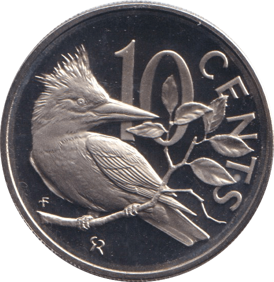 1974 PROOF TEN CENTS BRITISH VIRGIN ISLANDS - WORLD COINS - Cambridgeshire Coins