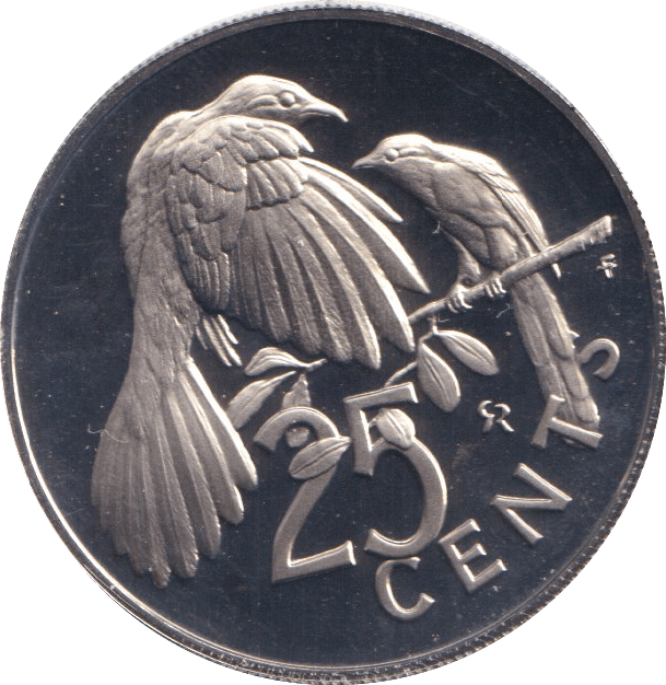 1974 PROOF TWENTY FIVE CENTS BRITISH VIRGIN ISLANDS 2 - WORLD COINS - Cambridgeshire Coins
