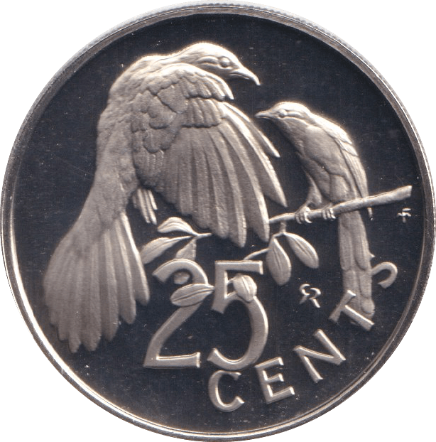 1974 PROOF TWENTY FIVE CENTS BRITISH VIRGIN ISLANDS - WORLD COINS - Cambridgeshire Coins