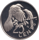 1974 PROOF TWENTY FIVE CENTS BRITISH VIRGIN ISLANDS - WORLD COINS - Cambridgeshire Coins