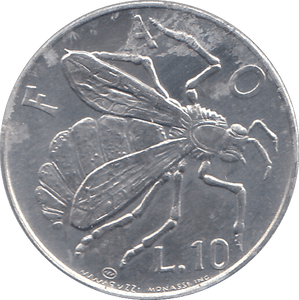 1974 SAN MARINO TEN LIRE - WORLD COINS - Cambridgeshire Coins