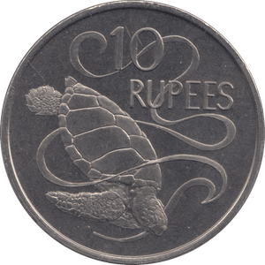 1974 SEYCHELLES TEN RUPEES - WORLD COINS - Cambridgeshire Coins