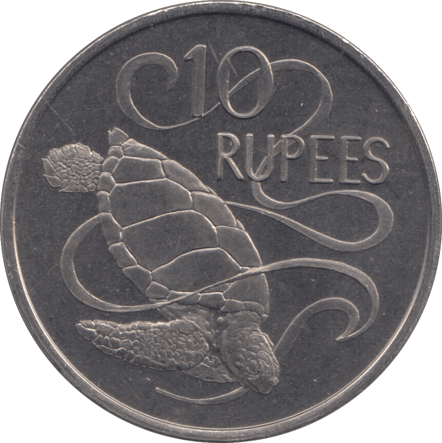 1974 SEYCHELLES TEN RUPEES - WORLD COINS - Cambridgeshire Coins