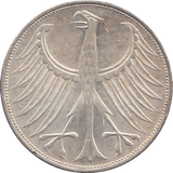 1974 SILVER GERMANY 5 MARKS - WORLD COINS - Cambridgeshire Coins