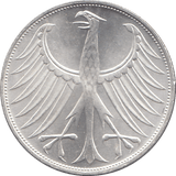 1974 SILVER GERMANY 5 MARKS - WORLD COINS - Cambridgeshire Coins