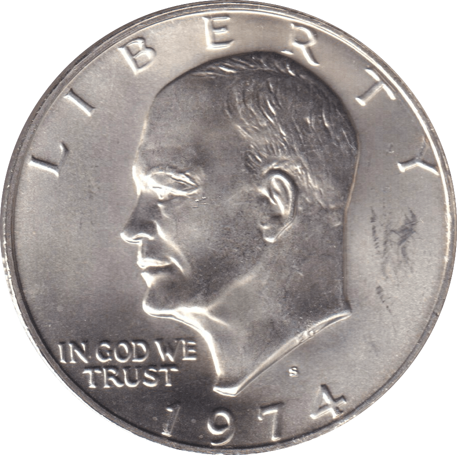 1974 SILVER ONE DOLLAR USA - SILVER WORLD COINS - Cambridgeshire Coins