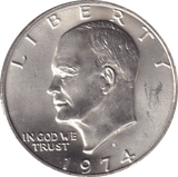 1974 SILVER ONE DOLLAR USA - SILVER WORLD COINS - Cambridgeshire Coins