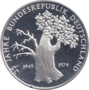 1974 SILVER PROOF MEDALLION GERMANY - SILVER WORLD COINS - Cambridgeshire Coins