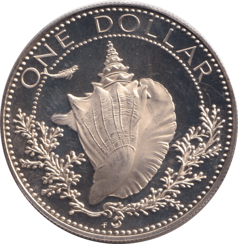 1974 SILVER PROOF ONE DOLLAR BAHAMAS - WORLD COINS - Cambridgeshire Coins