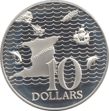 1974 SILVER PROOF TEN DOLLARS TRINIDAD AND TOBAGO - SILVER WORLD COINS - Cambridgeshire Coins