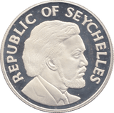 1974 SILVER PROOF TEN RUPEES SEYCHELLES - SILVER WORLD COINS - Cambridgeshire Coins