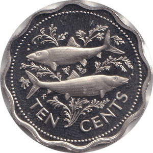 1974 TEN CENT BAHAMAS - WORLD COINS - Cambridgeshire Coins