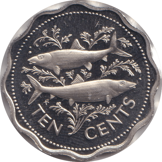1974 TEN CENT BAHAMAS - WORLD COINS - Cambridgeshire Coins