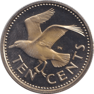 1974 TEN CENTS BARBADOS - WORLD COINS - Cambridgeshire Coins