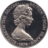 1974 TEN CENTS BRITISH VIRGIN ISLANDS - WORLD COINS - Cambridgeshire Coins