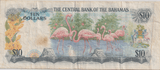 1974 TEN DOLLARS BAHAMAS BANKNOTE REF-1762 - WORLD BANKNOTES - Cambridgeshire Coins