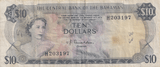 1974 TEN DOLLARS BAHAMAS BANKNOTE REF-1762 - WORLD BANKNOTES - Cambridgeshire Coins