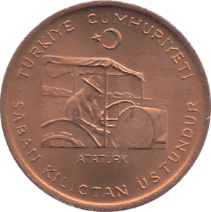 1974 TURKEY TEN KURUS - WORLD COINS - Cambridgeshire Coins